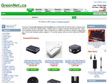 Tablet Screenshot of greennet.ca